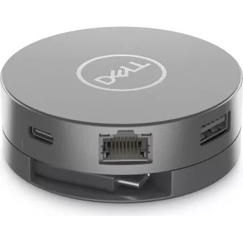 Dell 6-in-1 USB-C Multiport Adapter DA305Z - HDMI, DisplayPort, VGA, USB-A, USB-C PD, Gigabit Ethernet