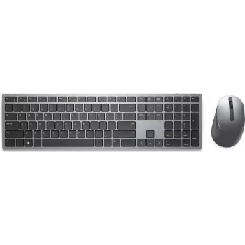 Dell KM7321W Premium Wireless Keyboard and Mouse Combo - RF 2.4 GHz & Bluetooth 5.0, Full-Size, Titan Gray 02HHJ