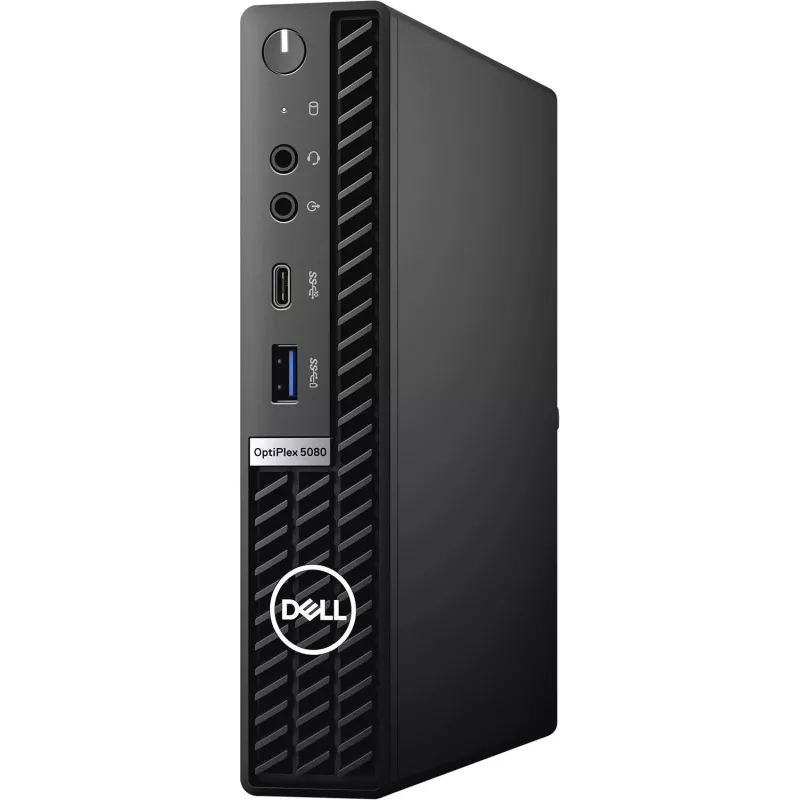 Dell OptiPlex 5080 Micro Desktop Computer - Intel Core i5-10500T, 12GB RAM, 256GB SSD, Windows 10 Pro (Refurbished)