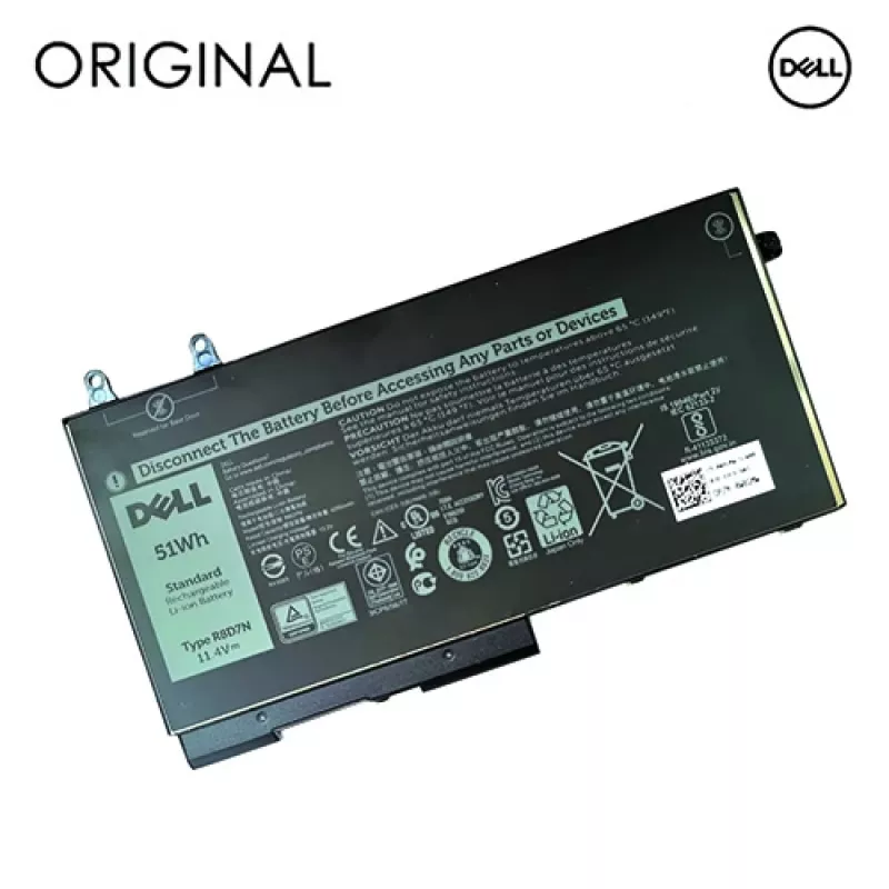 Dell R8D7N Original 4-Cell 68Wh Li-Ion Laptop Battery for Latitude 5300 5310 7300 7310 7400 7410 7500 7510