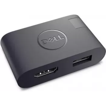 Dell USB Type-C to HDMI/USB Type-A Adapter (DA20) - 4K HDMI, USB 3.0, Black