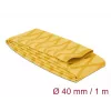 Delock 19605 Heat Shrink Tubing, X-Pattern Non-Slip, 1 m x 40 mm, Yellow
