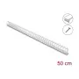 Delock 22072 Flexible Cable Duct, Self-Adhesive & Screwable, 25 x 26 mm, 50 cm, Grey