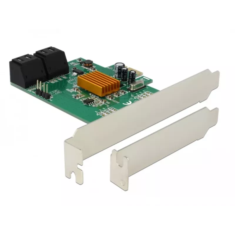 DeLOCK 4 Port SATA 6Gb/s PCIe 2.0 x1 Controller Card with Marvell 88SE9215