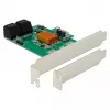 DeLOCK 4 Port SATA 6Gb/s PCIe 2.0 x1 Controller Card with Marvell 88SE9215