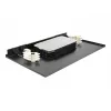 Delock 43350 19 inch 2U Rack Mount Fiber Optic Splice Box, 96 Fibers, LC Duplex, Black