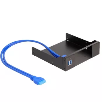 Delock 5.25 inch Metal Mounting Frame for Slim Bay Mobile Rack with USB 5 Gbps (18006)