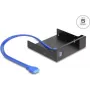 Delock 5.25 inch Metal Mounting Frame for Slim Bay Mobile Rack with USB 5 Gbps (18006)
