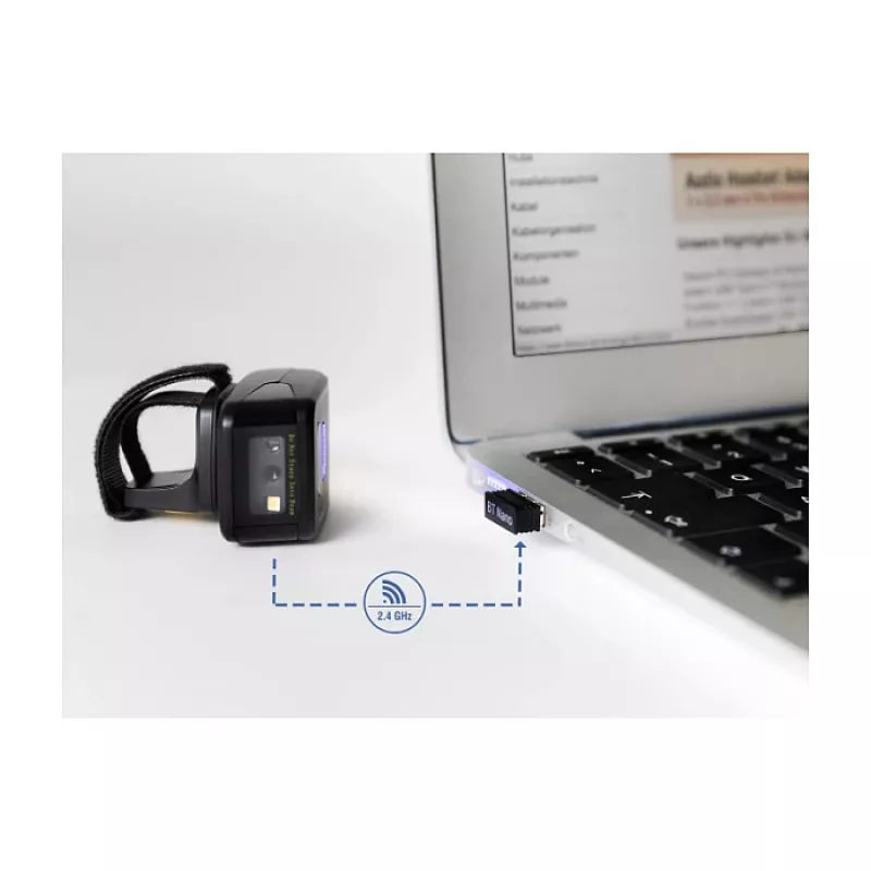 DeLOCK 90508 Portable 1D/2D Barcode Scanner with USB, 2.4 GHz RF, and Bluetooth 4.1