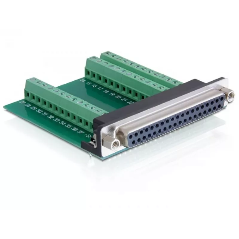 Delock Adapter D-Sub 37 Pin Female to Terminal Block 65319