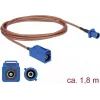 DELOCK Antenna Extension Cable FAKRA C Male to FAKRA C Female RG-316 1.8m Coaxial