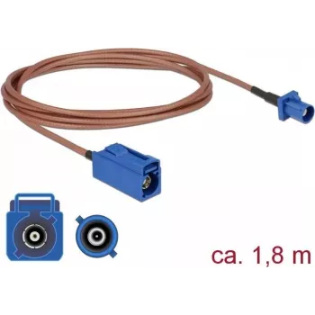DELOCK Antenna Extension Cable FAKRA C Male to FAKRA C Female RG-316 1.8m Coaxial
