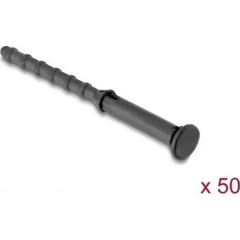 Delock Anti-Vibration Silicone Fan Mounts, 50-Piece, Black 60984