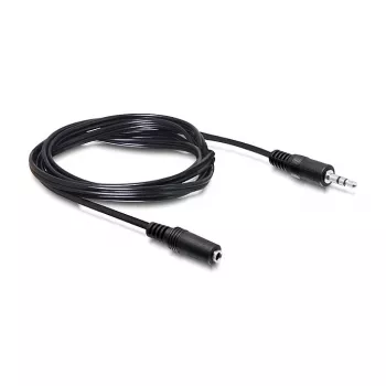 DELOCK Audio Extension Cable 3.5mm Jack Male to Female 3m Black
