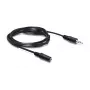 DELOCK Audio Extension Cable 3.5mm Jack Male to Female 3m Black