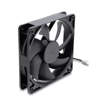 Delock Axial Fan 48 V DC 120 x 120 x 25 mm 2-Pin Connector Black
