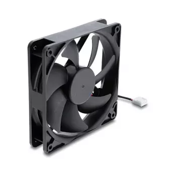 Delock Axial Fan 48 V DC, 120 x 120 x 25 mm, 4-Pin PWM, Black