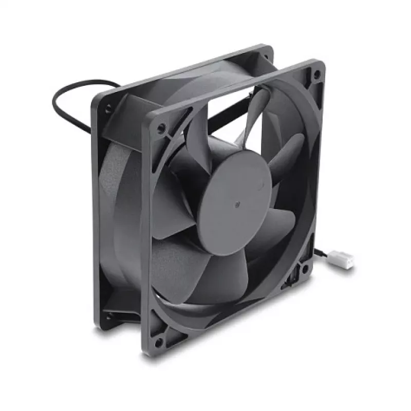 Delock Axial Fan 48 V DC, 120 x 120 x 38 mm with 2-Pin Fan Connector, Black