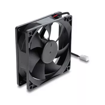 Delock Axial Fan 48 V DC, 92 x 92 x 25 mm with 2-Pin Fan Connector, Black