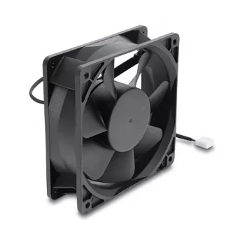 Delock Axial Fan 48V DC, 120x120x38mm, 4-Pin PWM, Ball Bearing, 3000 RPM, 170 m³/h, Black