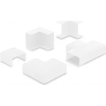 Delock Cable Duct Connector for 40 x 19 mm Cable Ducts, 5-Piece Set, White 22094