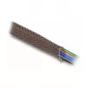 Delock Cable Management Sleeve, 12 mm, Braided, Rodent Resistant, Stretchable, 5 m, Brown