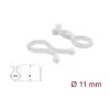 Delock Cable Spiral Wrap Ø 11 mm Transparent, 100 Pieces