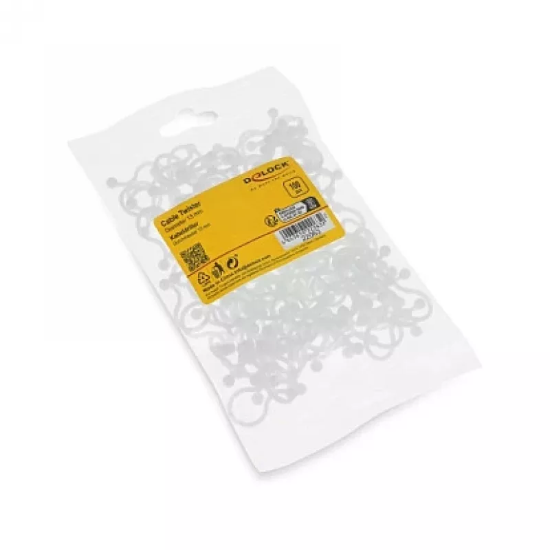 Delock Cable Spiral Wrap 13 mm Transparent, 10 m, 100 Pieces
