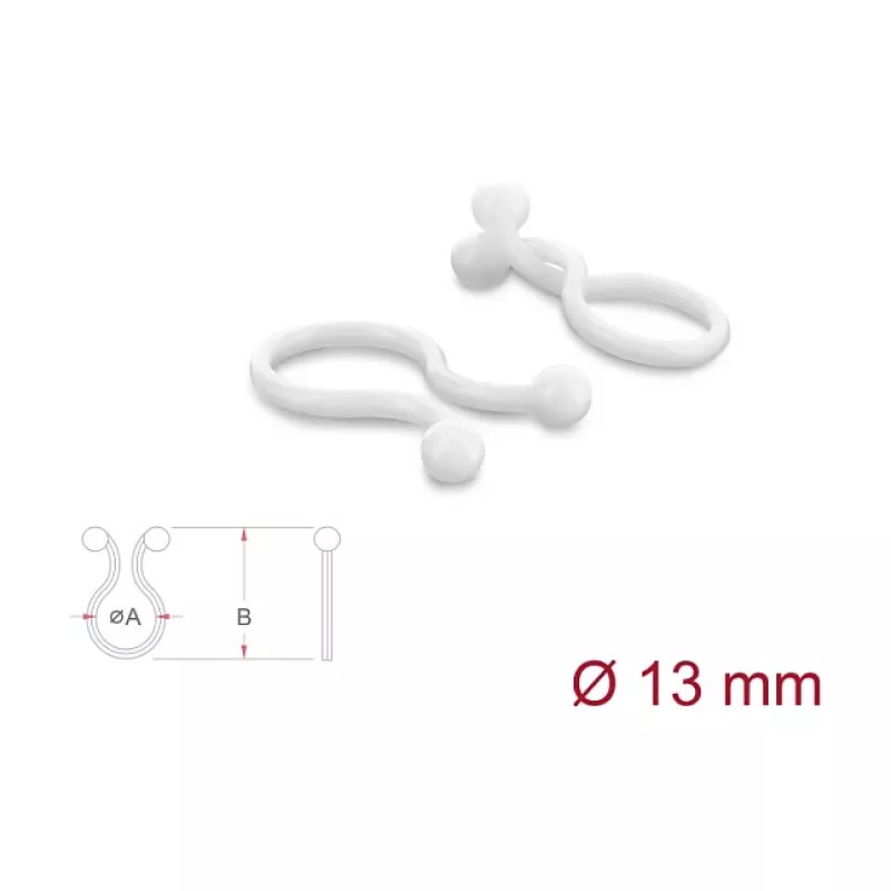 Delock Cable Spiral Wrap 13 mm Transparent, 10 m, 100 Pieces