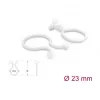 Delock Cable Spiral Wrap Ø 23 mm Transparent, 100 Pieces