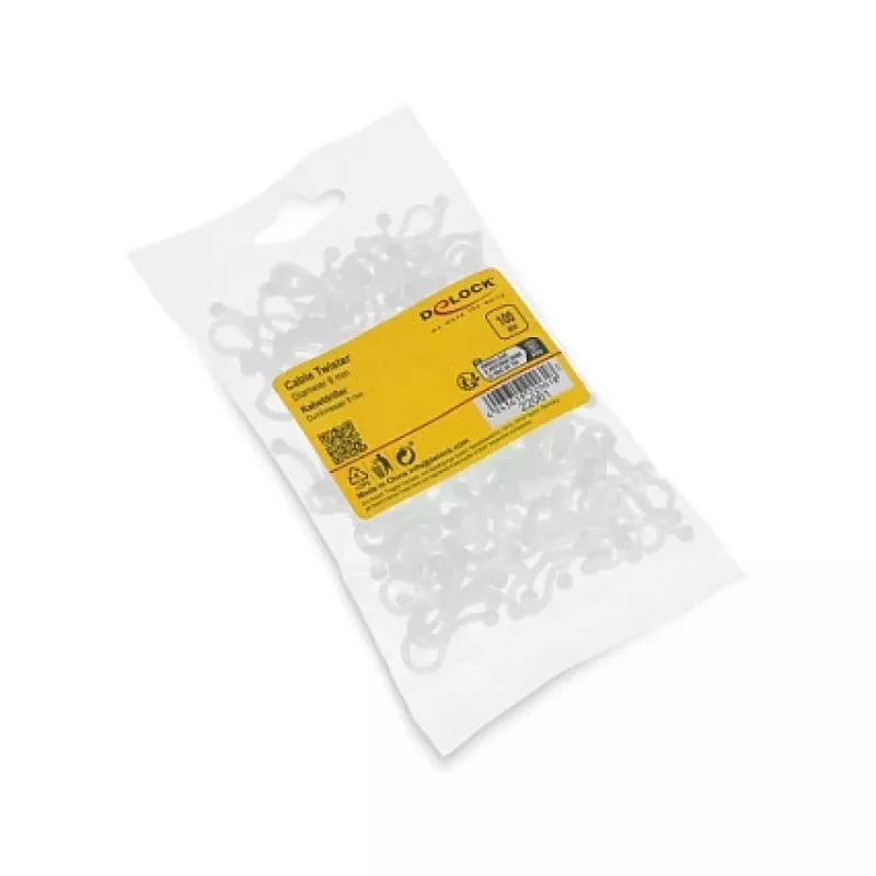 Delock Cable Spiral Wrap 8 mm Transparent, 100 Pieces