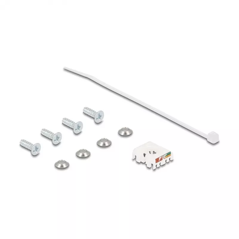 Delock D-Type RJ45 Panel Mount Jack Cat.6A STP with LSA Termination and IP66 Protective Cap