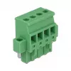 DELOCK DIN Rail Terminal Block Set 4-Pin with Screw Locking, 800 V, 32 A, Grey