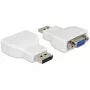 Delock DisplayPort 1.2 Male to VGA Female Active Adapter White 65568