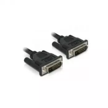 Delock DVI-D Dual Link Cable 24+1 Male to Male 0.5 m Black 84369