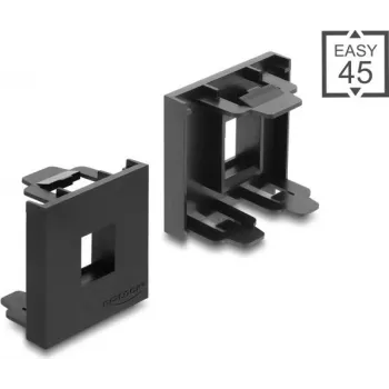 Delock Easy 45 Keystone Module Holder 45 x 45 mm Black 81669