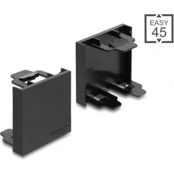 Delock Easy 45 Module Blanking Plate 45 x 45 mm Black (81670)