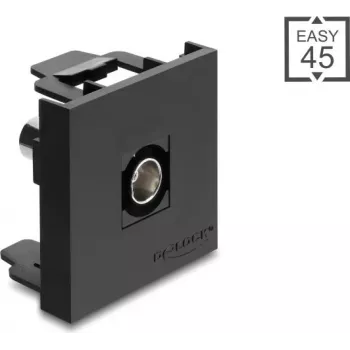 Delock Easy 45 Module BNC Female to BNC Female 50 Ohm Black (91962)