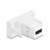 Delock Easy 45 Module EASY-USB 2.0 Type-A Female to EASY-USB Type-A Female White 90866