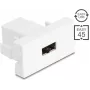 Delock Easy 45 Module EASY-USB 2.0 Type-A Female to EASY-USB Type-A Female White 90866