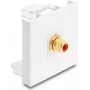 Delock Easy 45 Module RCA Female to RCA Female Gold-Plated Red/White (91818)