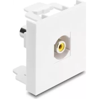 Delock Easy 45 Module RCA Female to RCA Female Yellow / White 91814