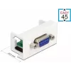 Delock Easy 45 Snap-in Module 9-pin D-Sub Female White RAL 9003 81348