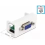 Delock Easy 45 Snap-in Module 9-pin D-Sub Female White RAL 9003 81348