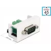 Delock Easy 45 Snap-in Module D-Sub 9-pin Male to 10-pin Terminal Block, White RAL 9003 81351