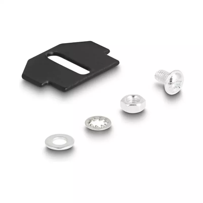 Delock Fiber Optic Mounting Bracket for Floor Tank 12 Port SC Simplex / LC Duplex Couplers Black 88162