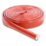 Delock Fire-Resistant Protective Sleeve, Silicone-Coated, 3 m Length, 10 mm Inner Diameter, Red