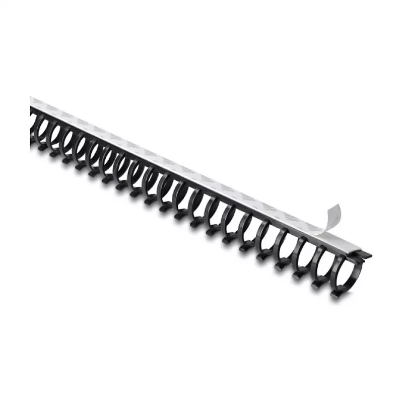 Delock Flexible Cable Duct Self-Adhesive and Screwable 25 x 26 mm - Length 50 cm Black