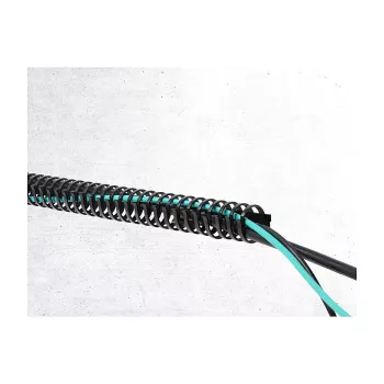 Delock Flexible Cable Duct Self-Adhesive Screwable 34 x 35 mm - Length 50 cm Black