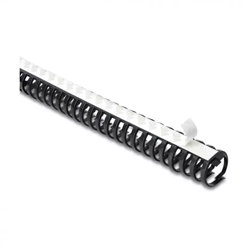 Delock Flexible Cable Duct Self-Adhesive Screwable 34 x 35 mm - Length 50 cm Black